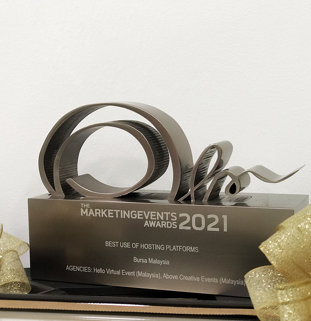 Marketing Events Awards 2021 Trophy