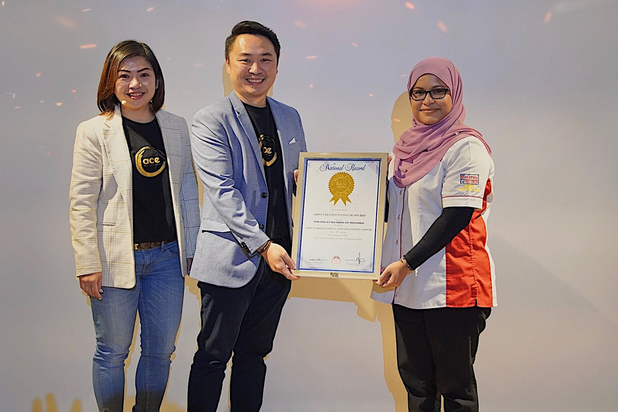 Malaysia Book Of Records Certificate Presentation Ceremony