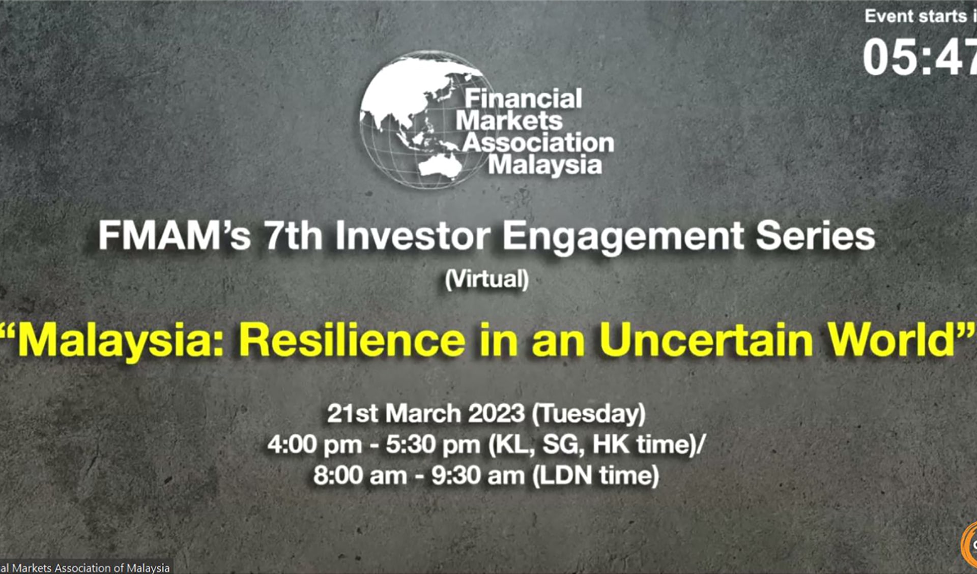 FMAM 7th Investor Engagement Series