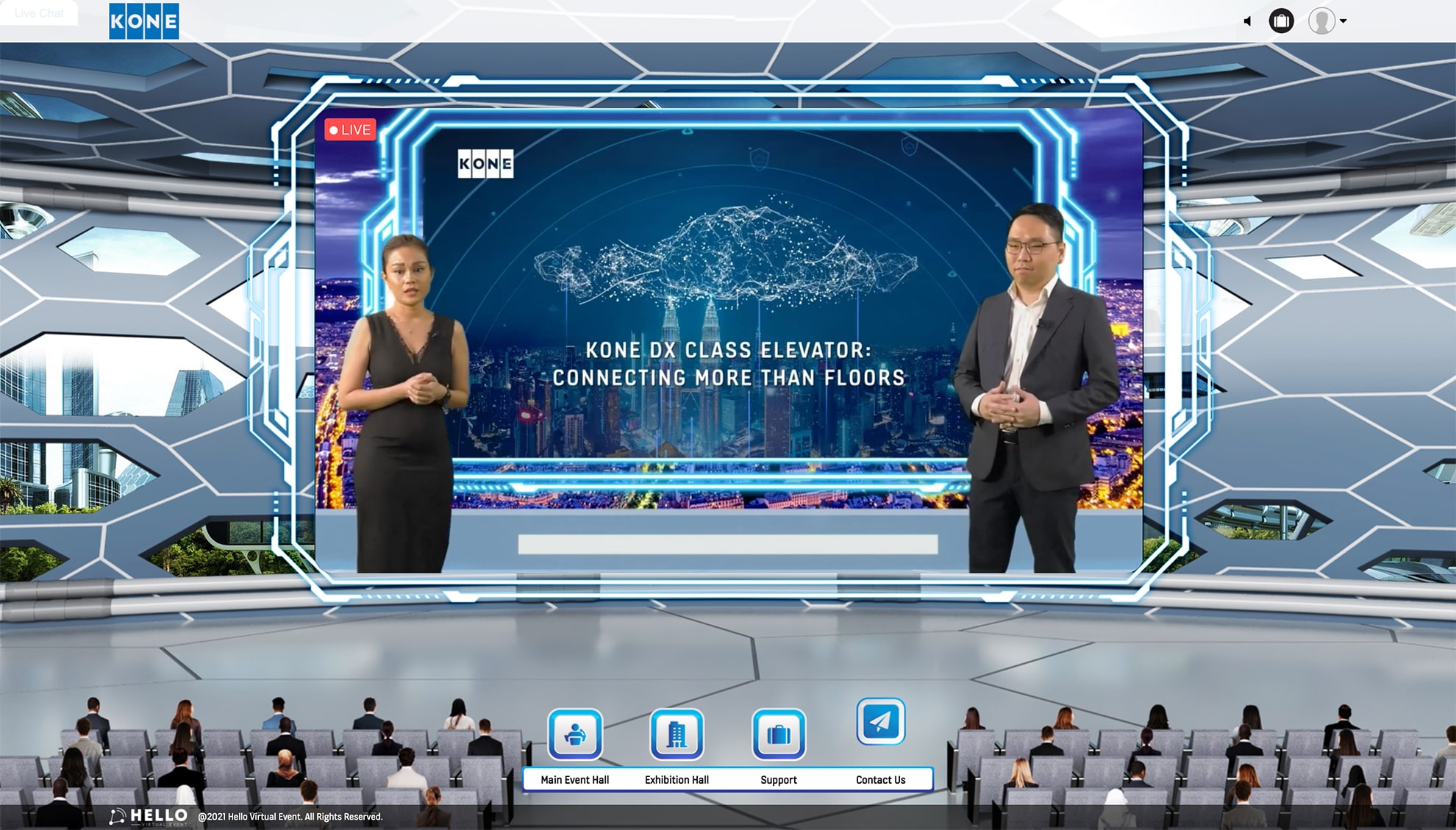 Azleen hosted the KONE virtual event in Malaysia and has achieved an impactful event engagement with the virtual audiences.