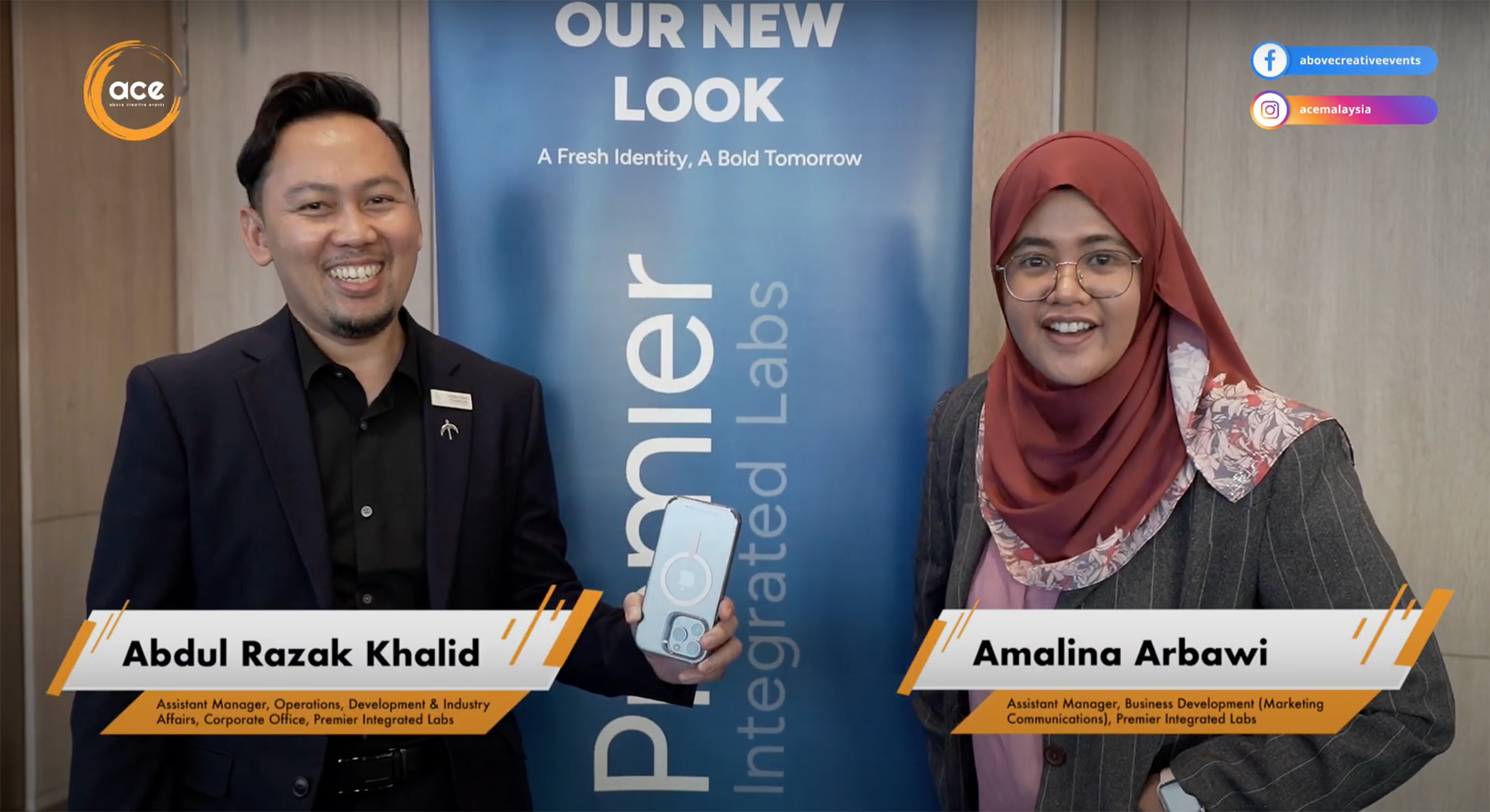 Abdul Razak Khalid and Amalina Arbawi, Premier Integrated Labs