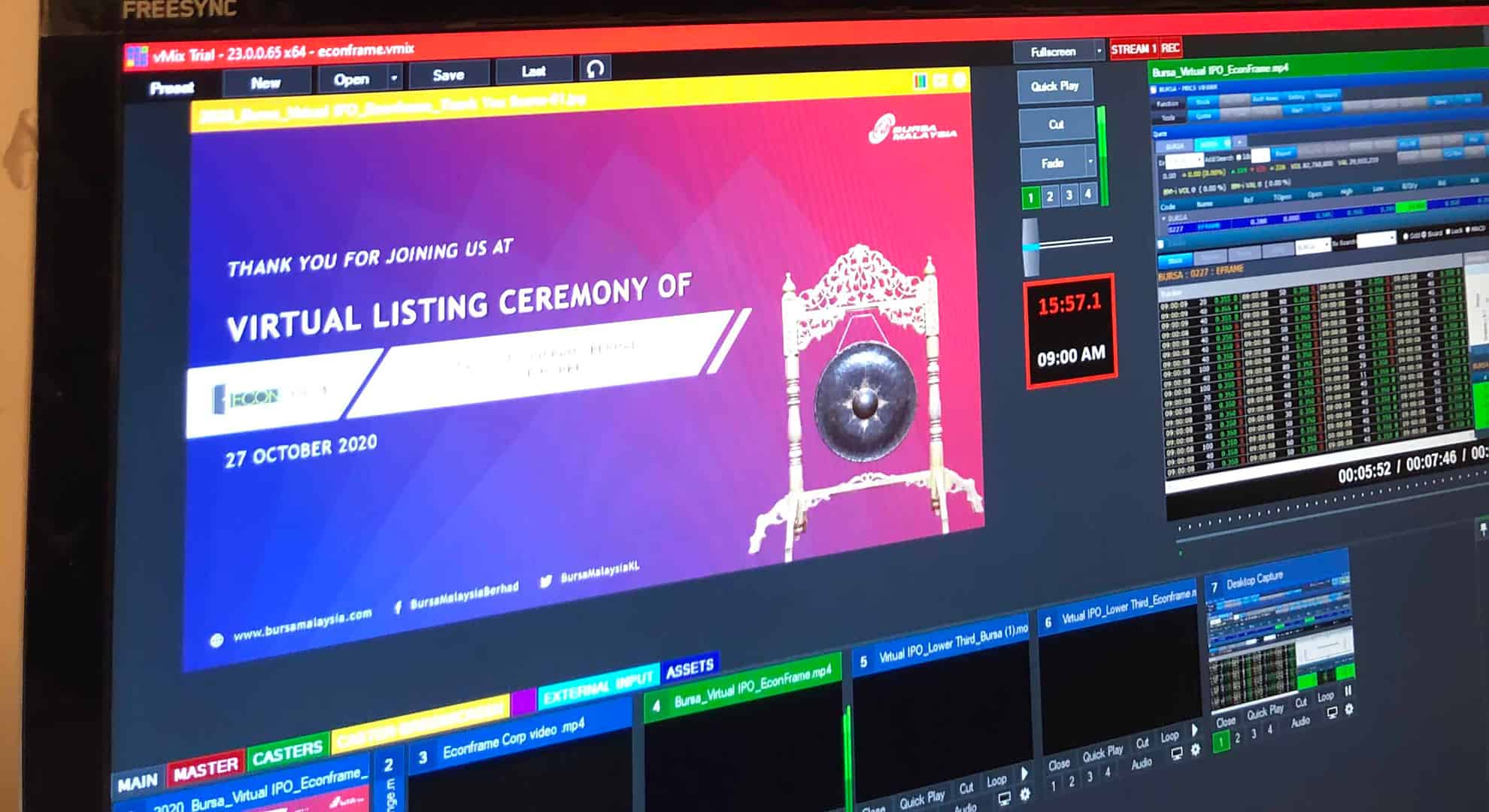 Virtual IPO Listing Ceremonies